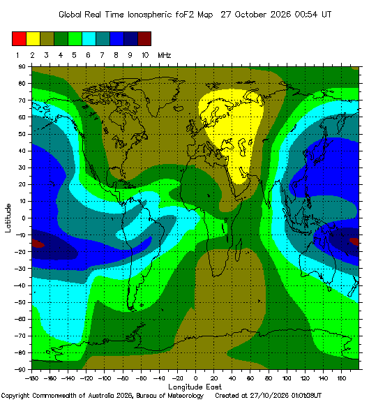 Ionospheric Map (Global HF)