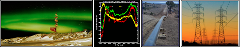 Power lines, pipelines, aurora, magnetometer data