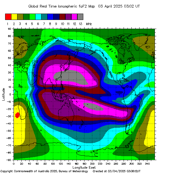 Ionospheric map