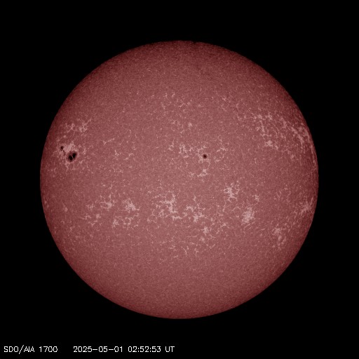 SDO solar image - 1700 angstroms - Courtesy of NASA/SDO and the AIA, EVE, and HMI science teams.
